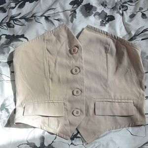 SHEIN Tan Bodysuit Essential Top